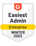 Easiest Admin Enterprise G2 Badge