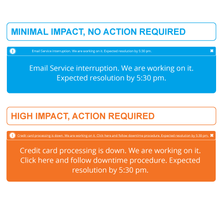 IT Outage Notifications Unplanned and Planned Outages