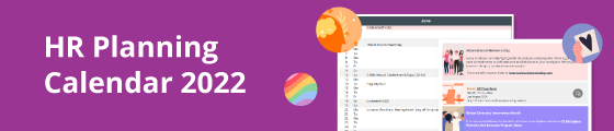 HR calendar 2022