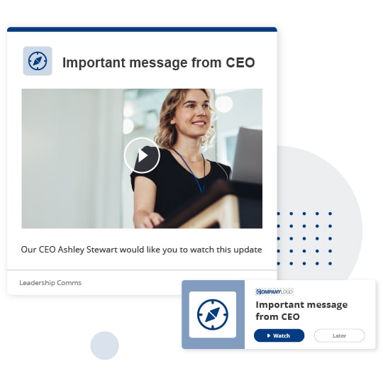 Change message alert from CEO