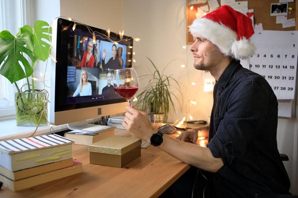 Virtual holiday happy hour