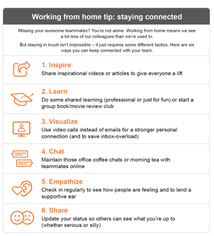 staying connected