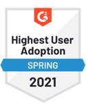 Highest user adoption spring 2021