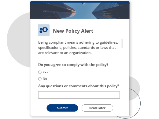 New Policy Desktop Alert