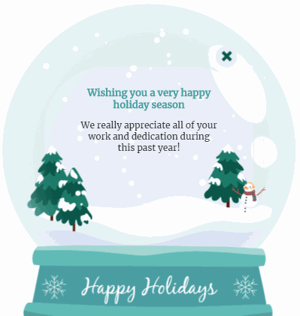 Holiday message to employees
