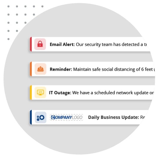 SnapComms ticker options