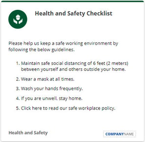 Health and Safety checklist