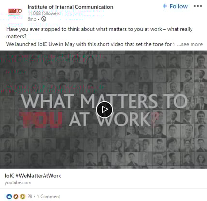 IOIC LinkedIn post