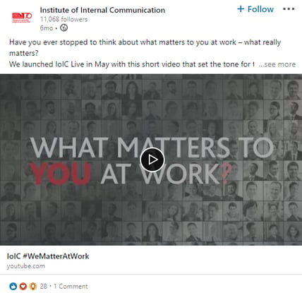 IOIC LinkedIn post