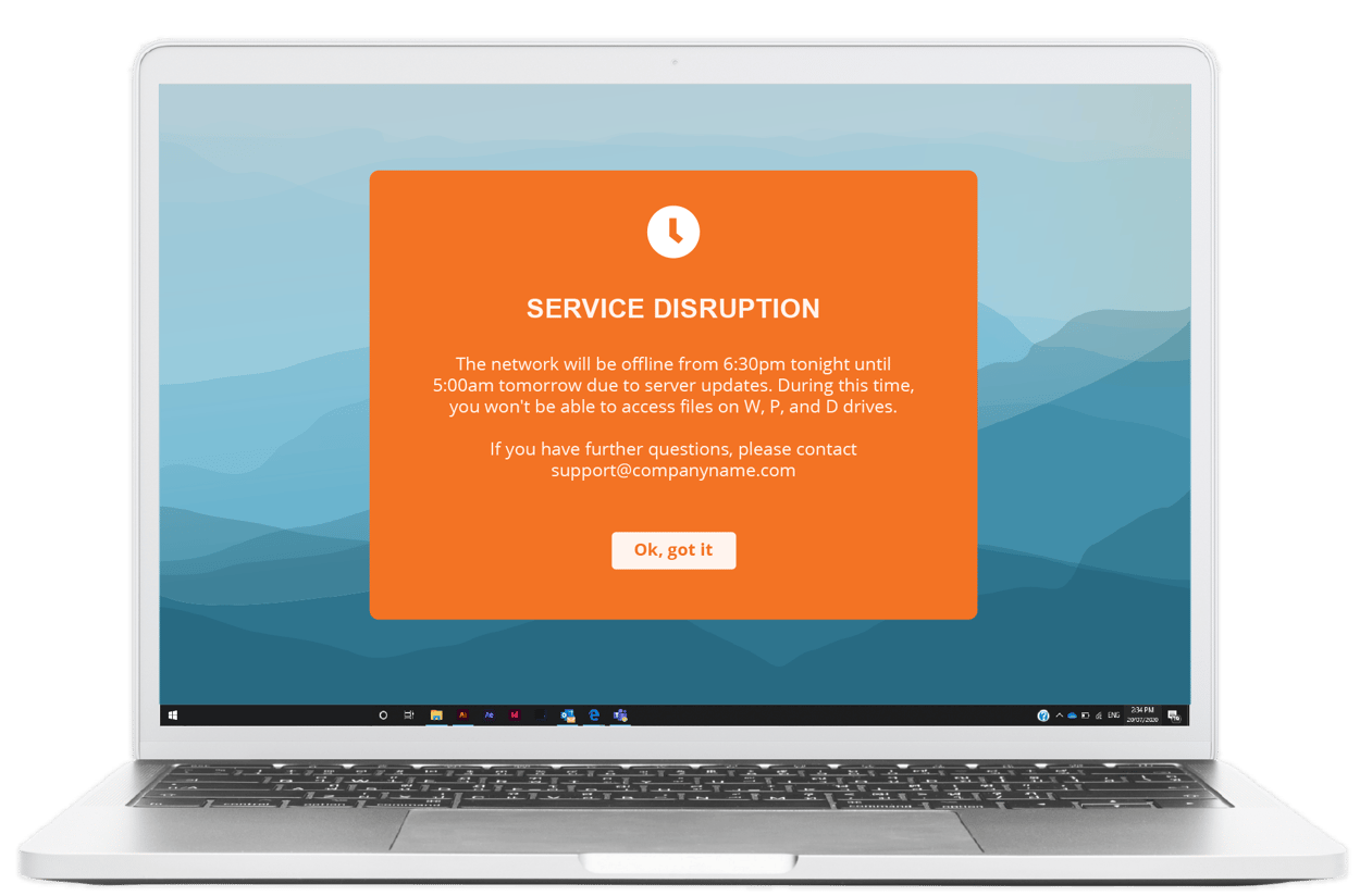 It Outage Notification Template