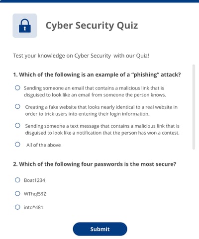 cyber security quiz