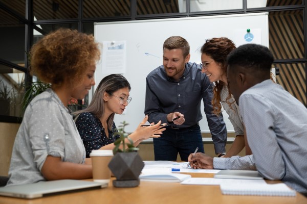 engaged employees at work