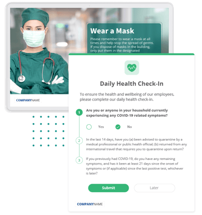 employee health check-in COVID-19