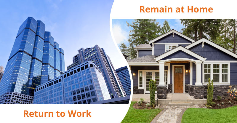 return to work or remain at home considerations