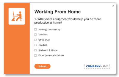 working from home survey