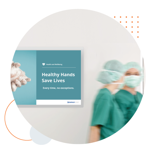 digital signage in a hospital 