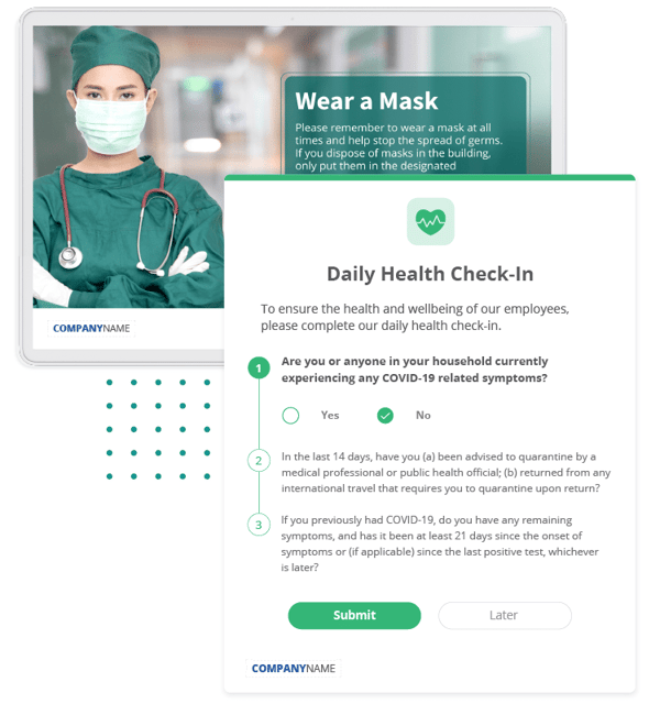 daily health check-in survey
