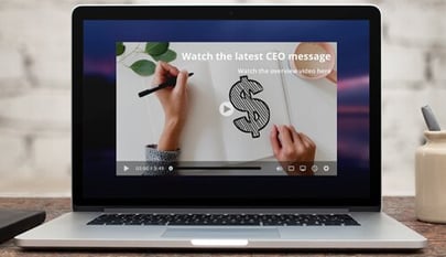 video alert on laptop