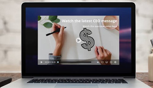 CEO video alert message