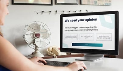 opinion survey on desktop