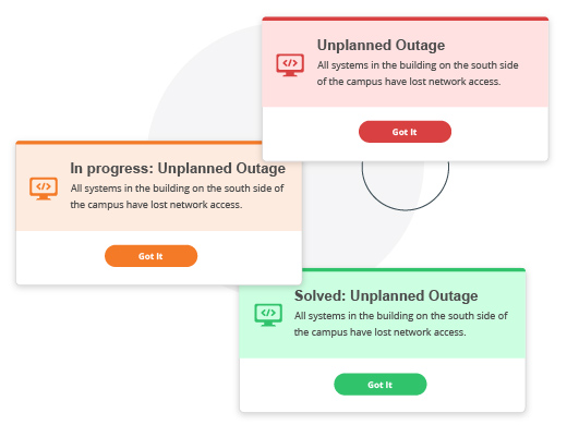 IT outage alerts