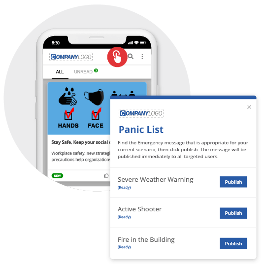 employee app panic list