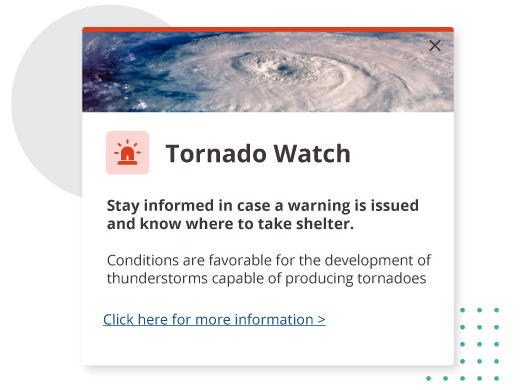 extreme weather tornado alert
