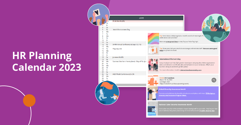 Hr calendar of activities 2023 free download